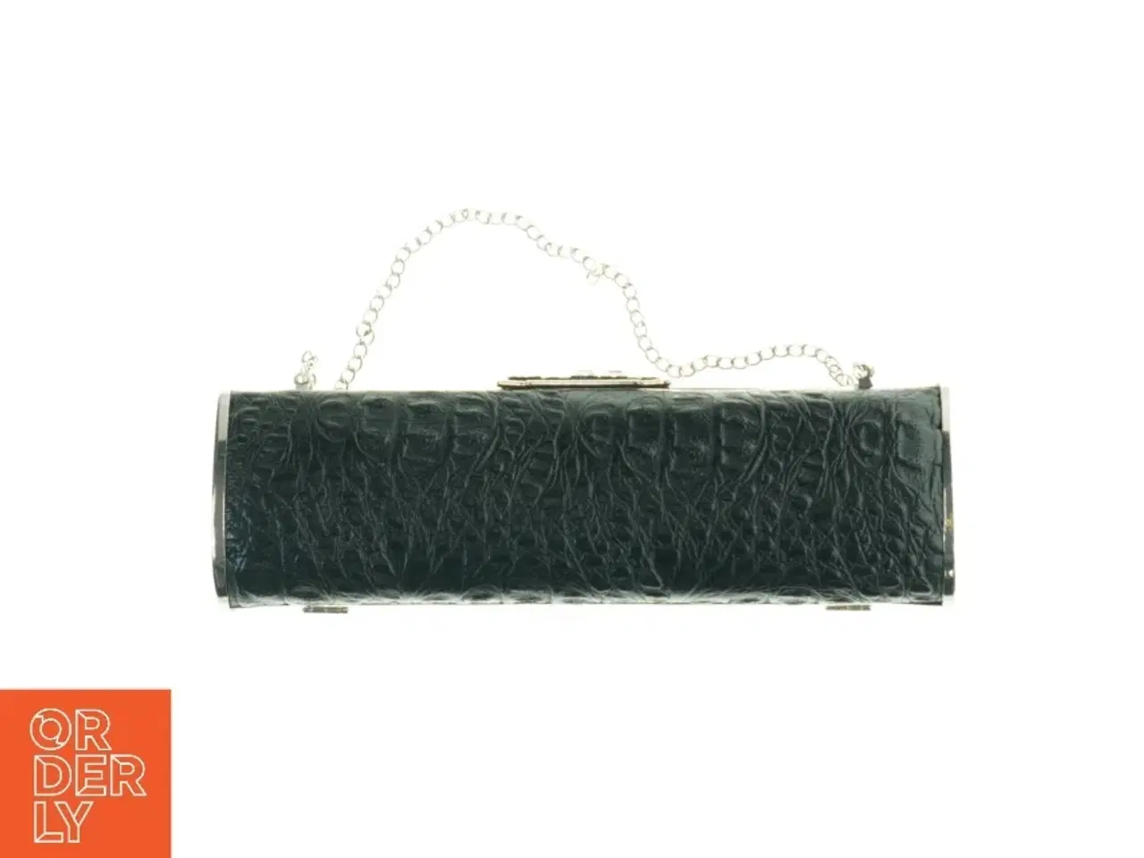 Billede 2 - Aften clutch med krokodillepræg (str. 25 x 8 cm)