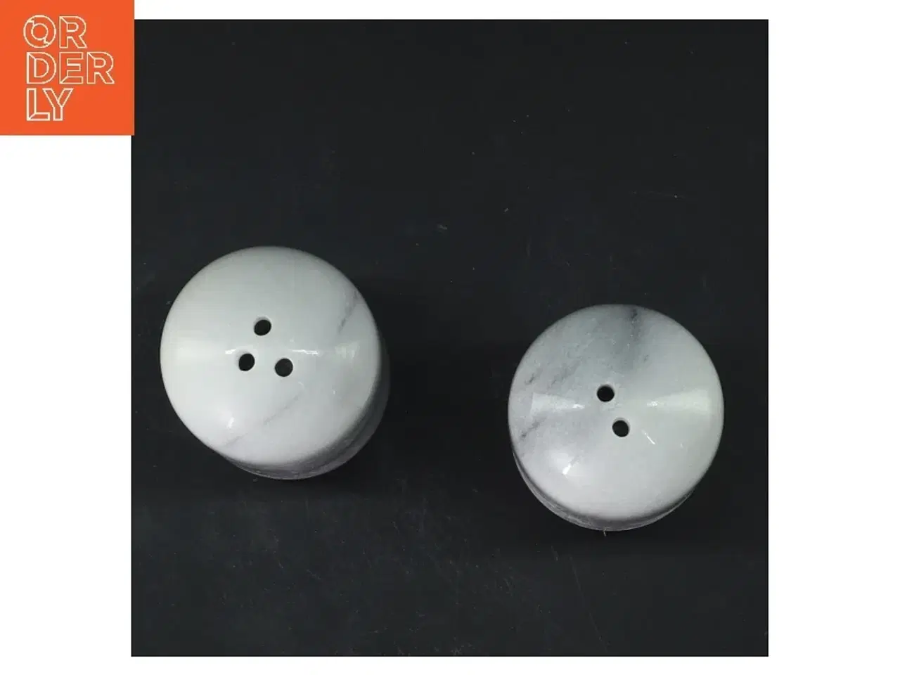 Billede 3 - Salt- og pebersæt i marmor (str. 7,5 cm)