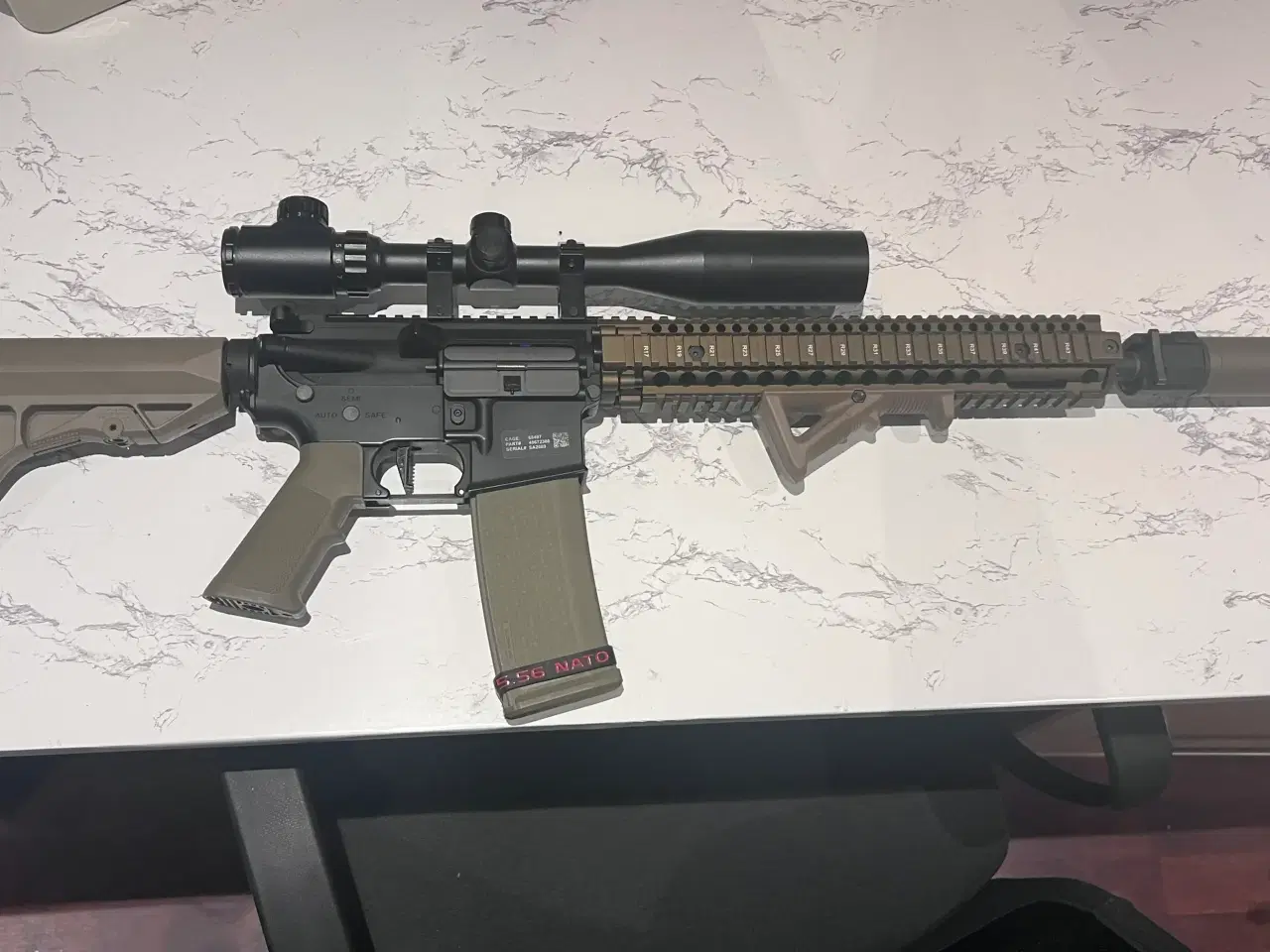 Billede 1 - Airsoft DMR AEG riffel 