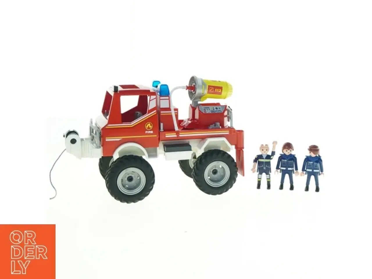 Billede 1 - Brandbil legetøjssæt med figurer fra Playmobil (str. 25 x 12 cm)