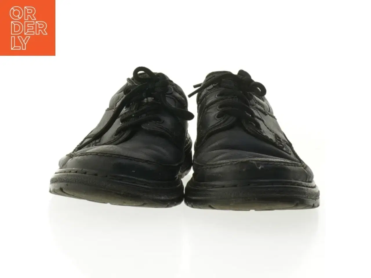 Billede 3 - Sorte lædersko (str. 44 )