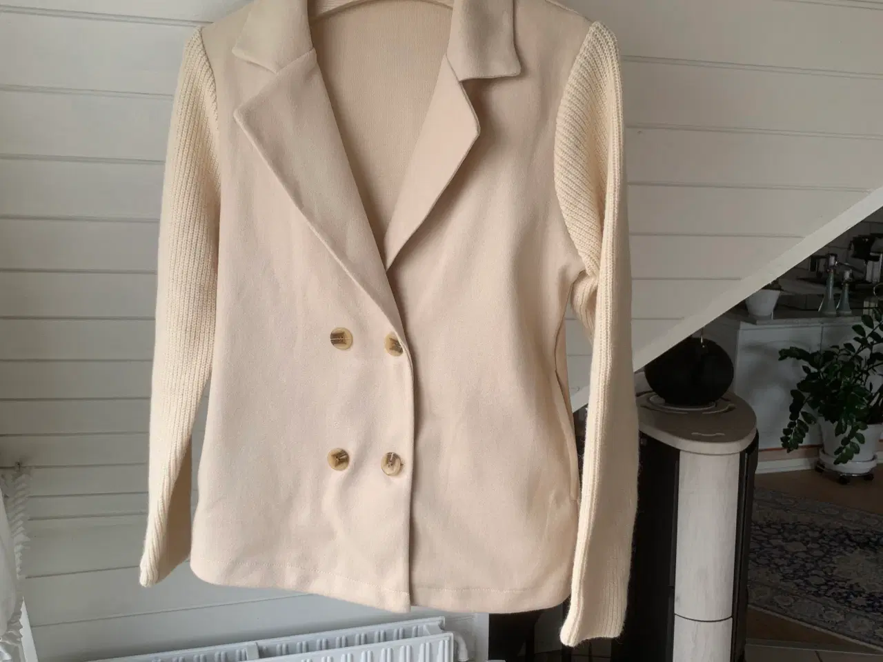 Billede 1 - Cardigan lys beige S 