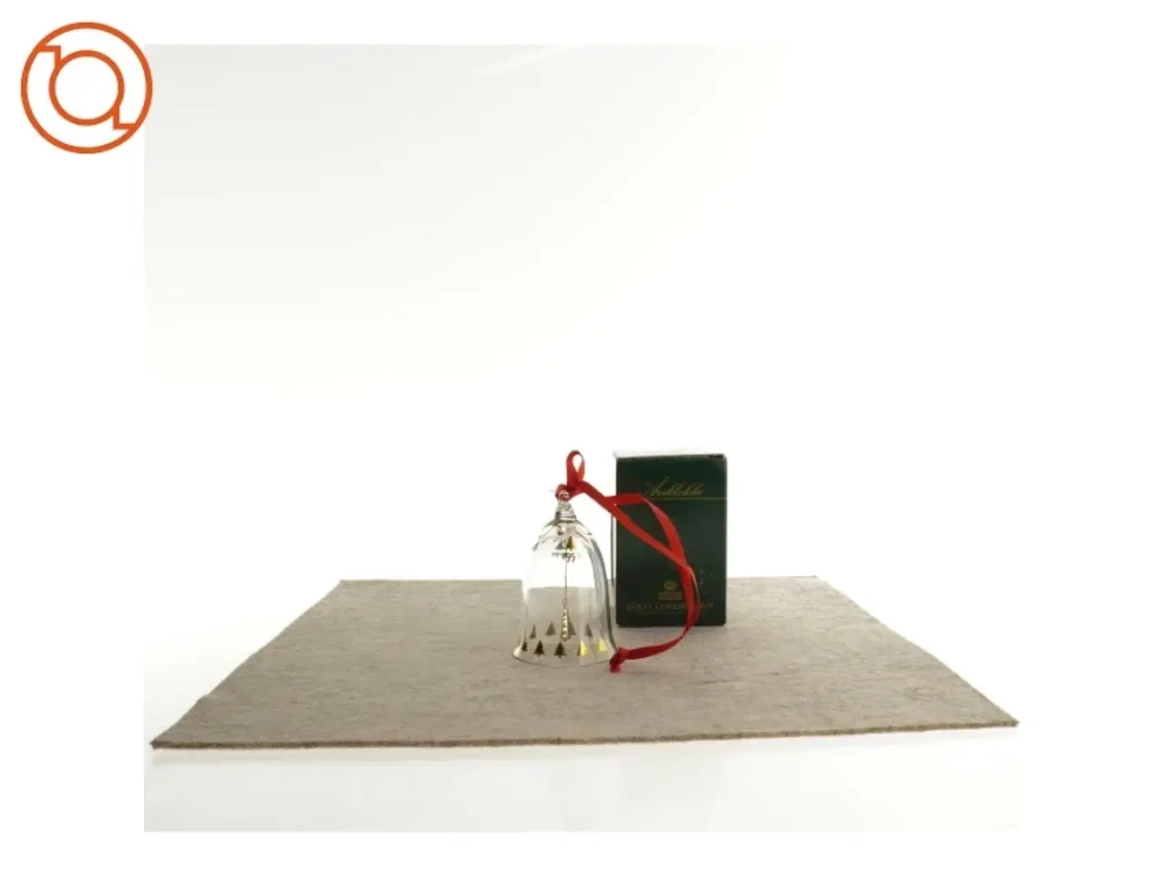Billede 1 - Julepynt, glasklokke fra Royal Copenhagen 1995 (str. 7 x 11 cm)