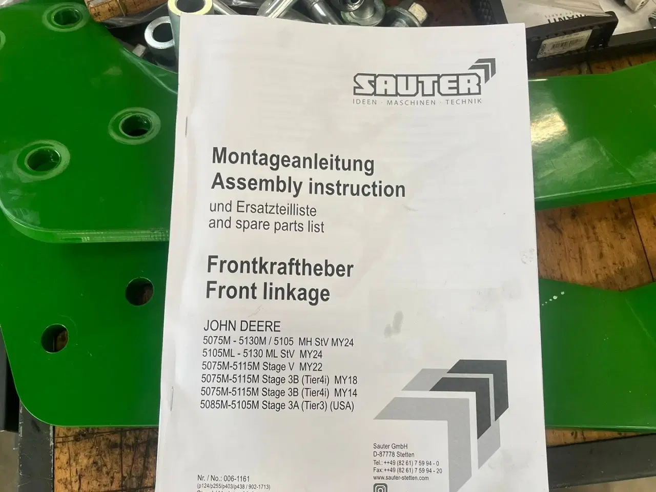 Billede 8 - Sauter Til John Deere Vi kan levere frontlifte til din John Deere traktor til en god pris.