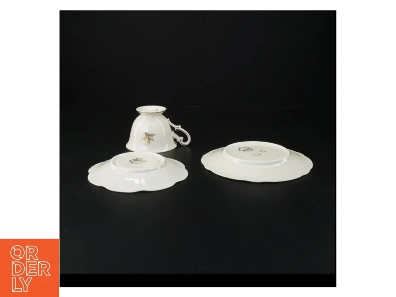 Billede 2 - Porcelæn te sæt med blomstermotiv fra Antoinette (str. 16 x 9 cm)