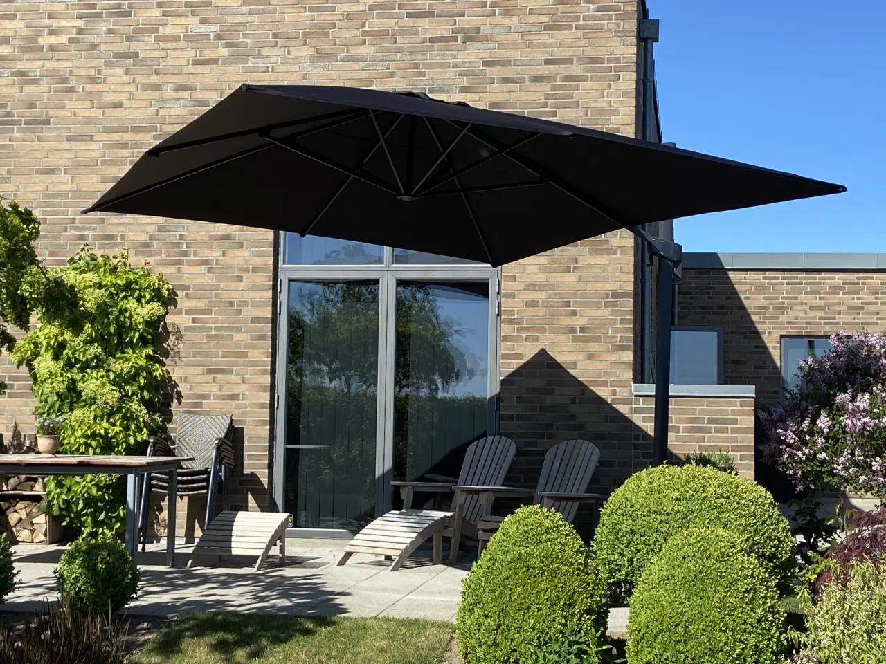 Billede 2 - Parasol "Otrium Hawai" hængeparasol sort 3x4 m