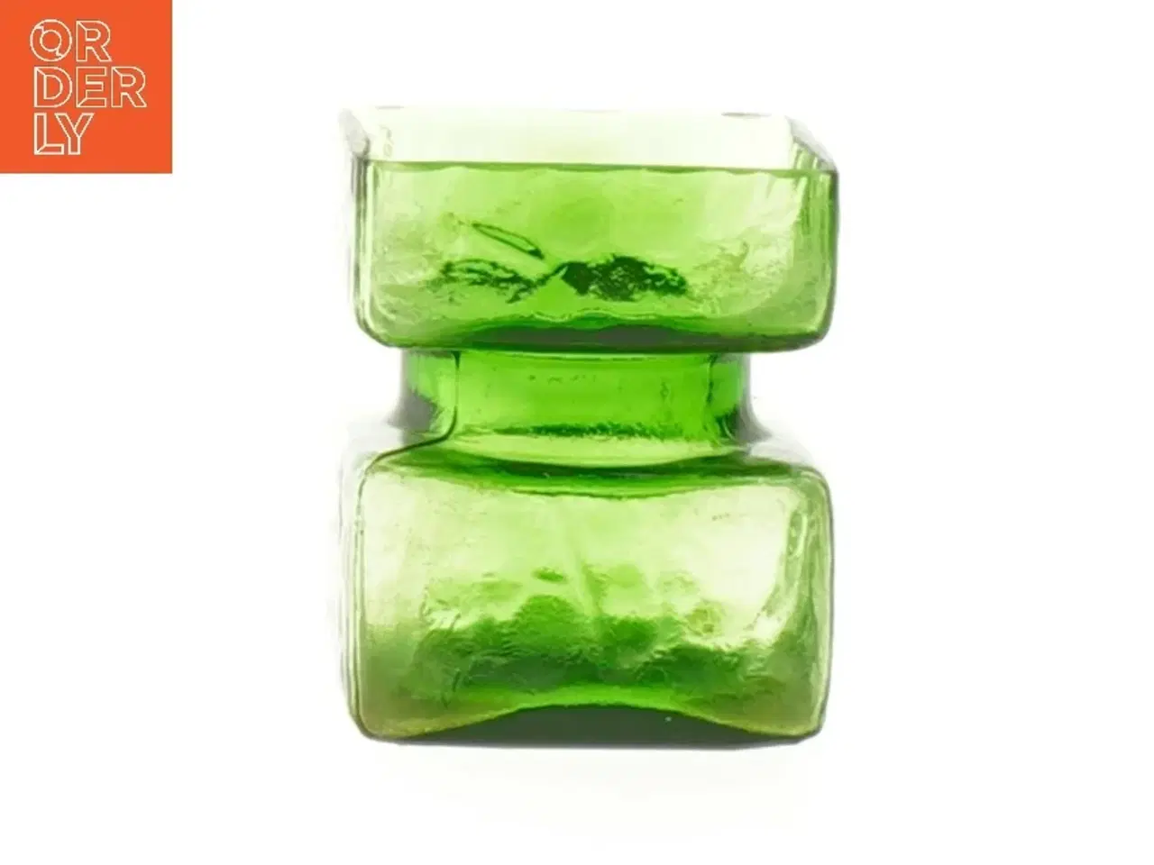 Billede 1 - Grøn glas vase (str. 6x5x5 cm)