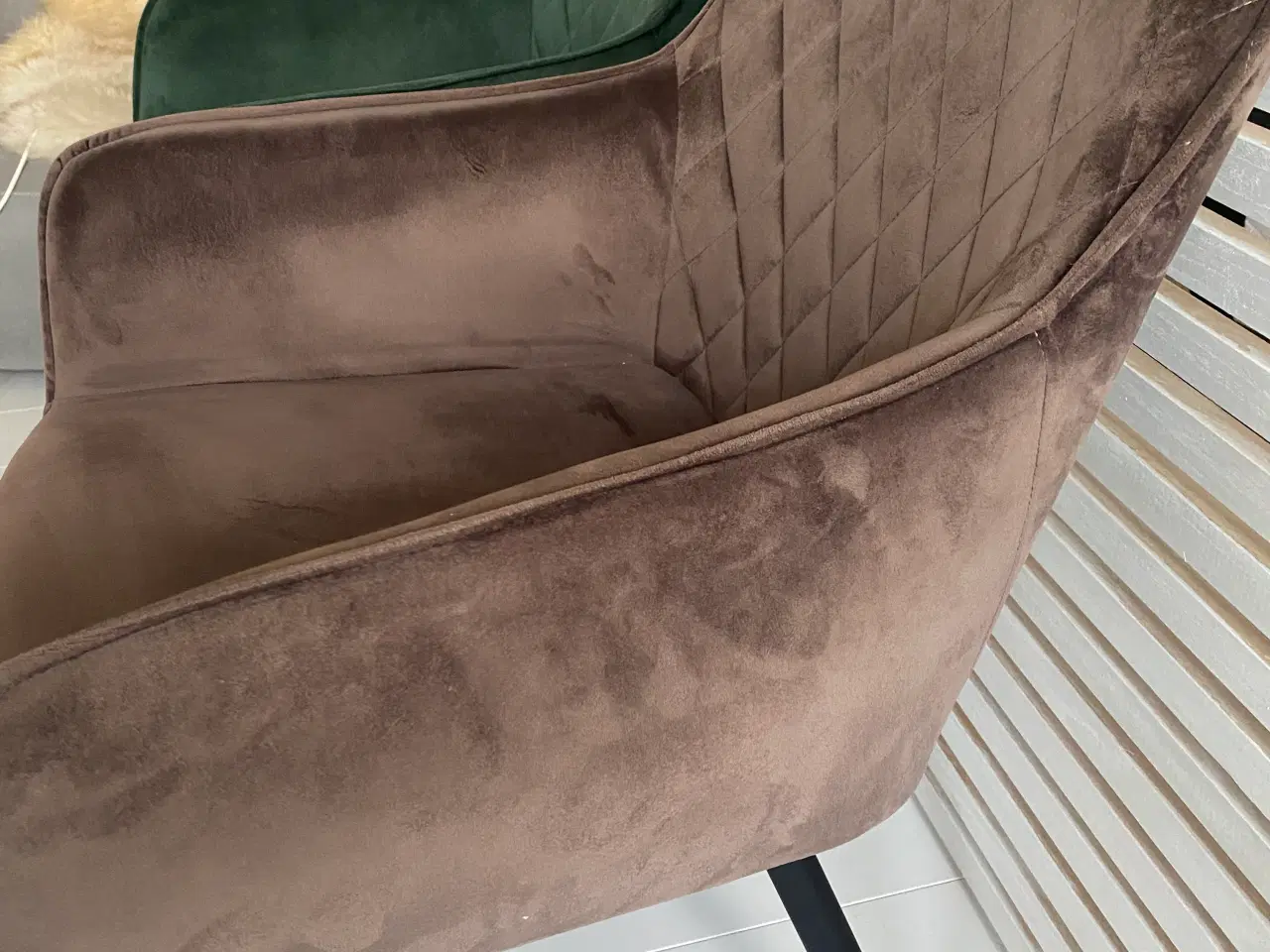 Billede 2 - San Francisco spisebordsstol med armlæn  i velour