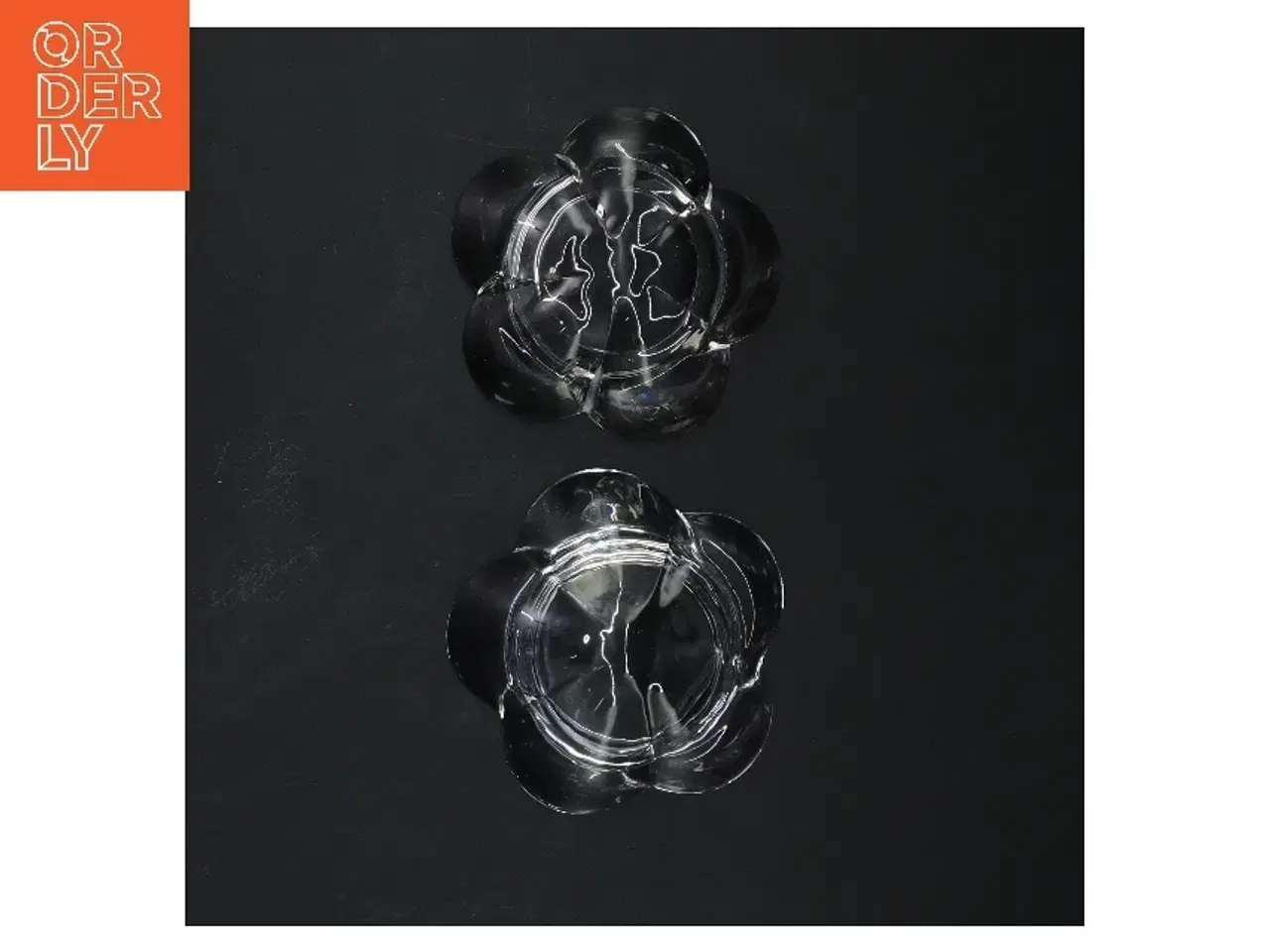 Billede 3 - Glasblomst lysestager (str. Ø 9,5 cm)