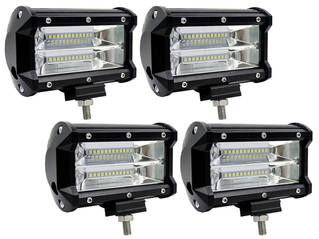 Billede 1 - 4 stk. 72 watt LED lygter til bil eller maskine.