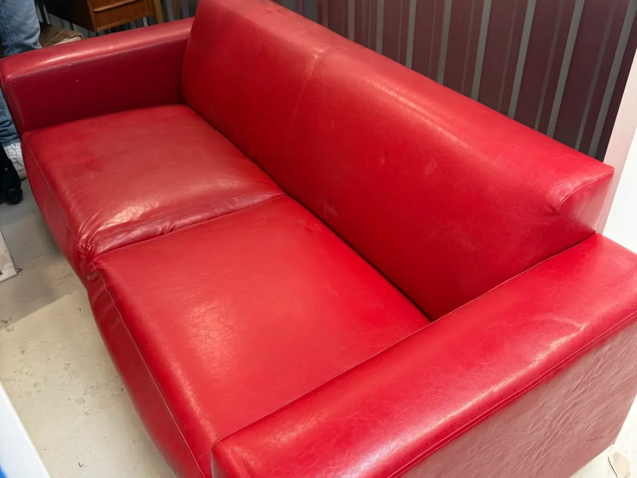Billede 2 - Røde lædersofaer