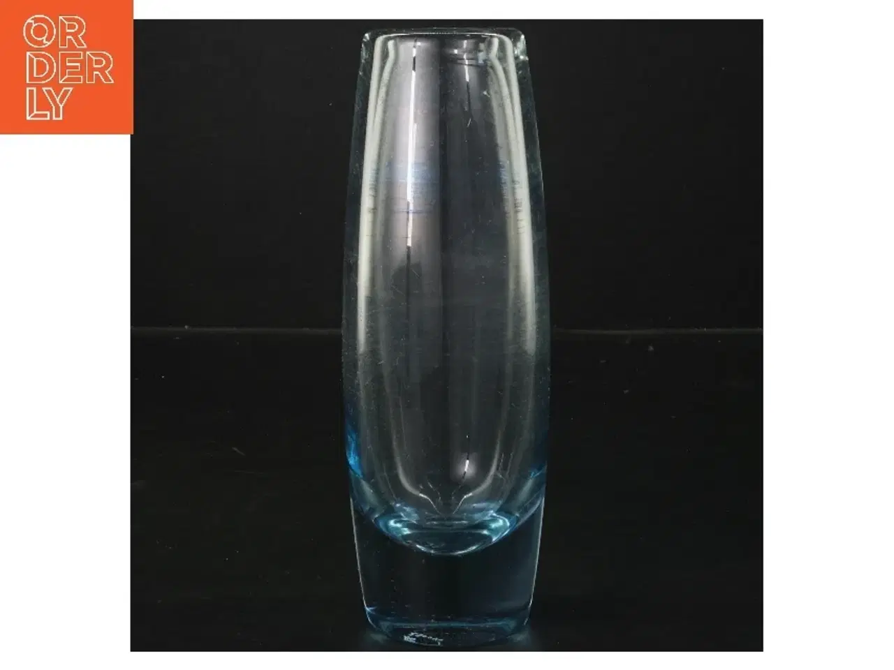 Billede 1 - Glasvase (str. 19 cm) fra holmegaard