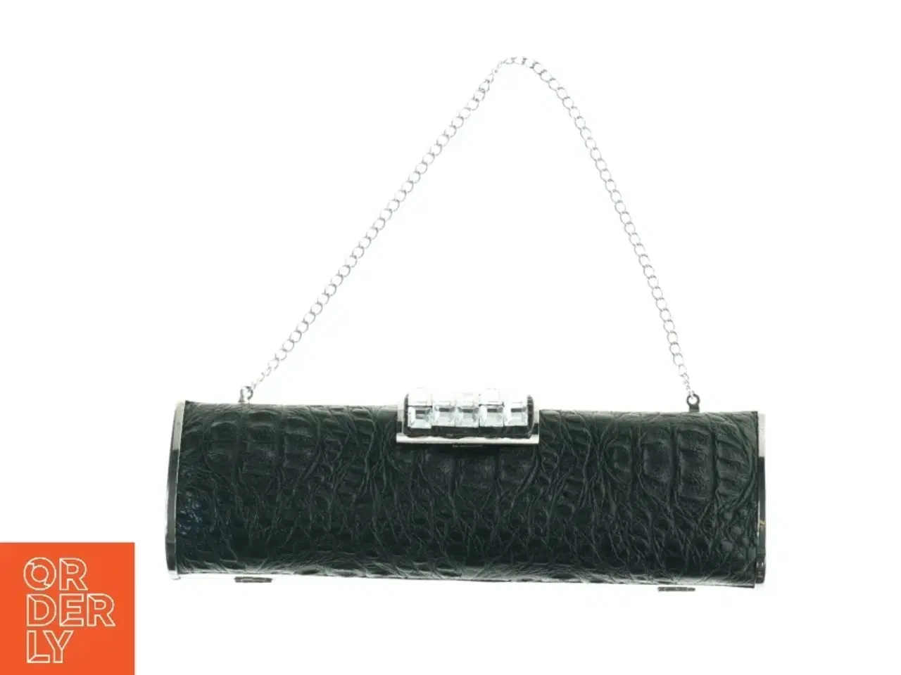 Billede 1 - Aften clutch med krokodillepræg (str. 25 x 8 cm)