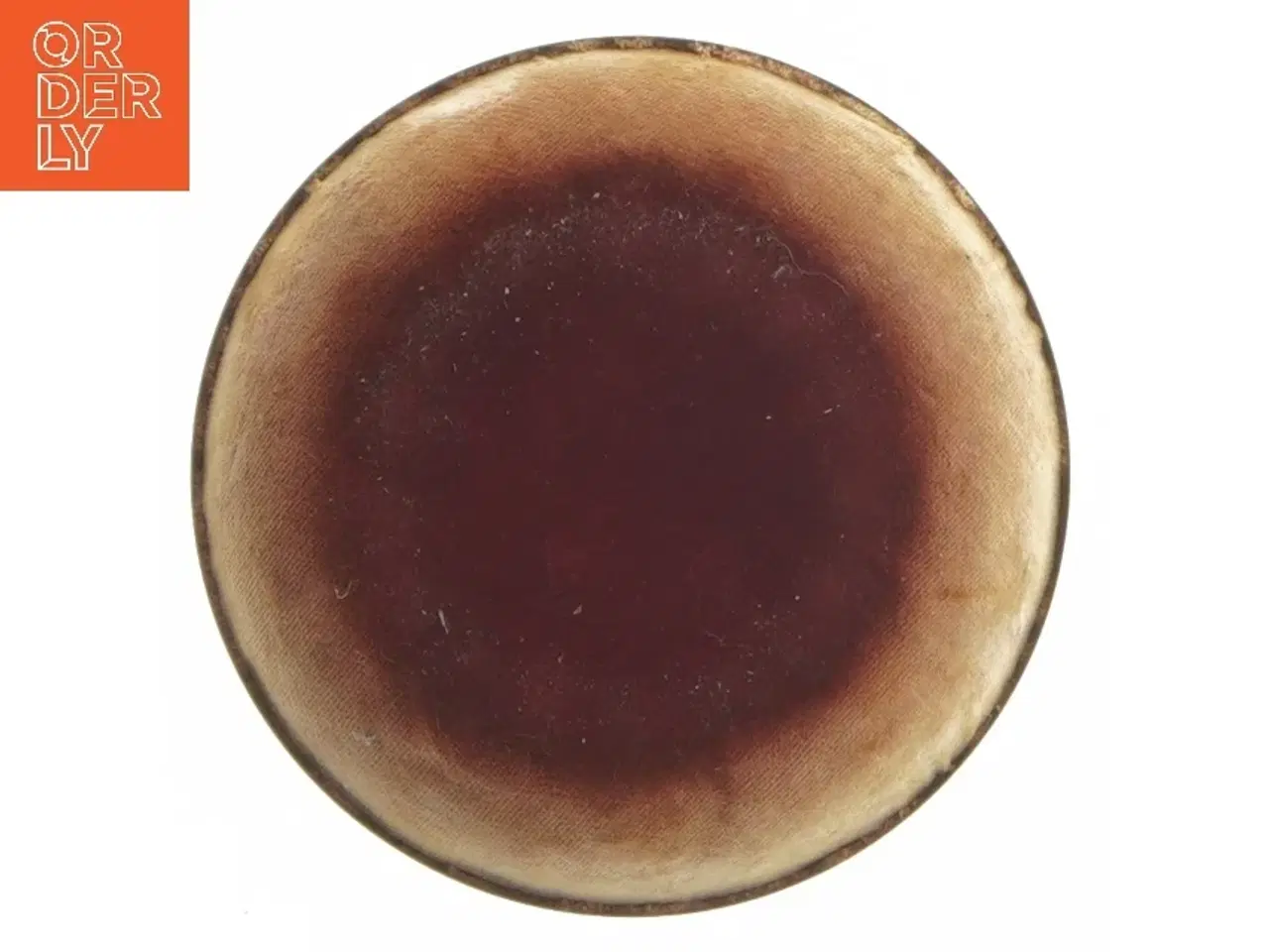 Billede 3 - Antik skål med cigarmærker og messingkant (str. Ø 11,5 cm)