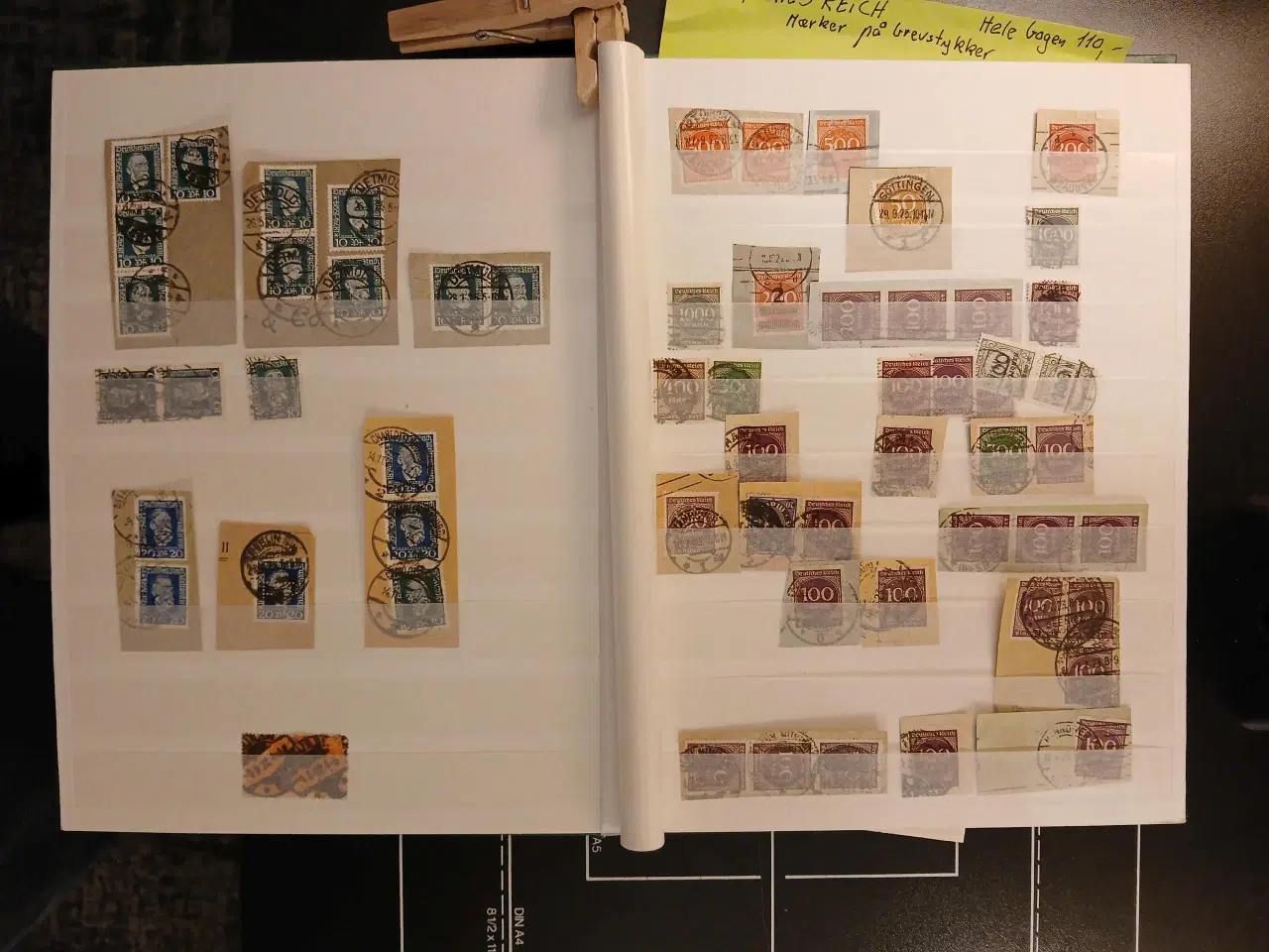 Billede 7 - Tyskland (86) Deutsches Reich Brevstykker. 32 side