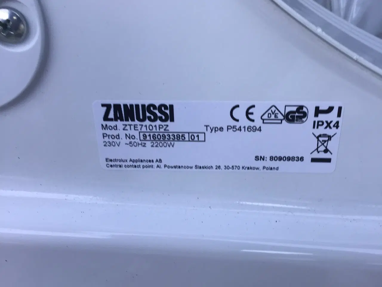 Billede 4 - Zanussi Lindo 100 Tørretumbler