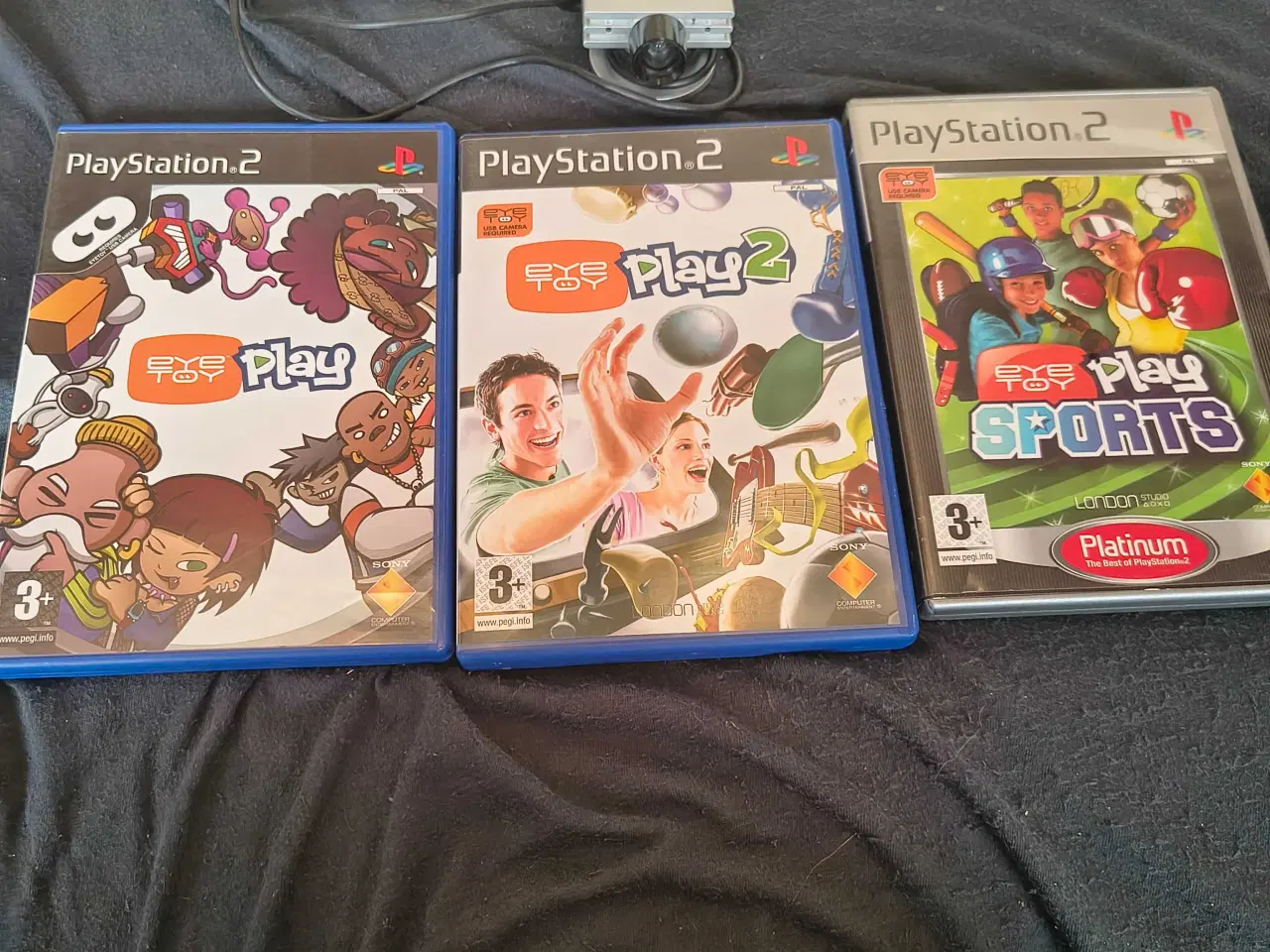 Billede 1 - EyeToy pakke til PS2 – Kamera + 3 klassiske spil