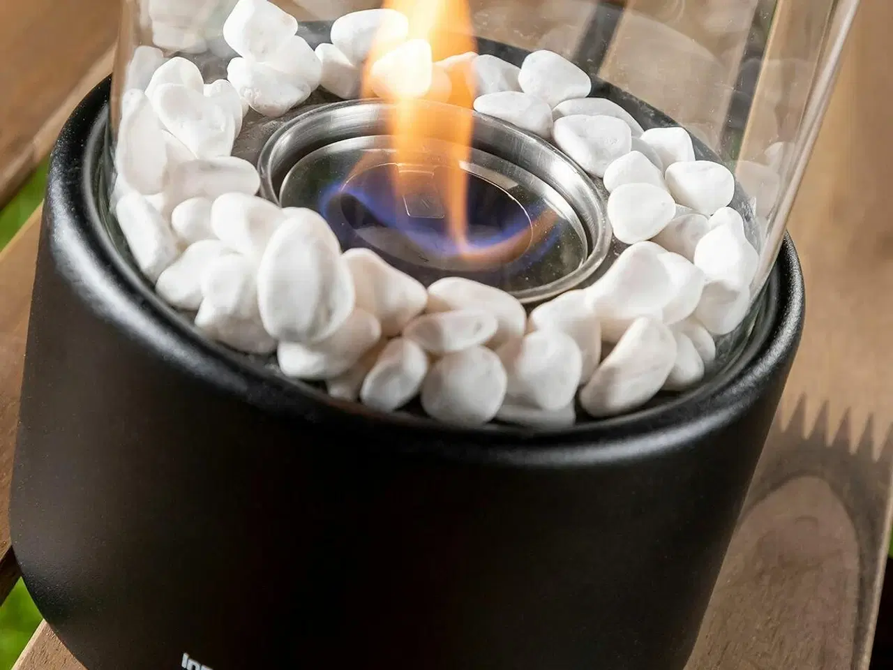 Billede 4 - Dekorativ biopejs bordmodel Heatfir - , sort