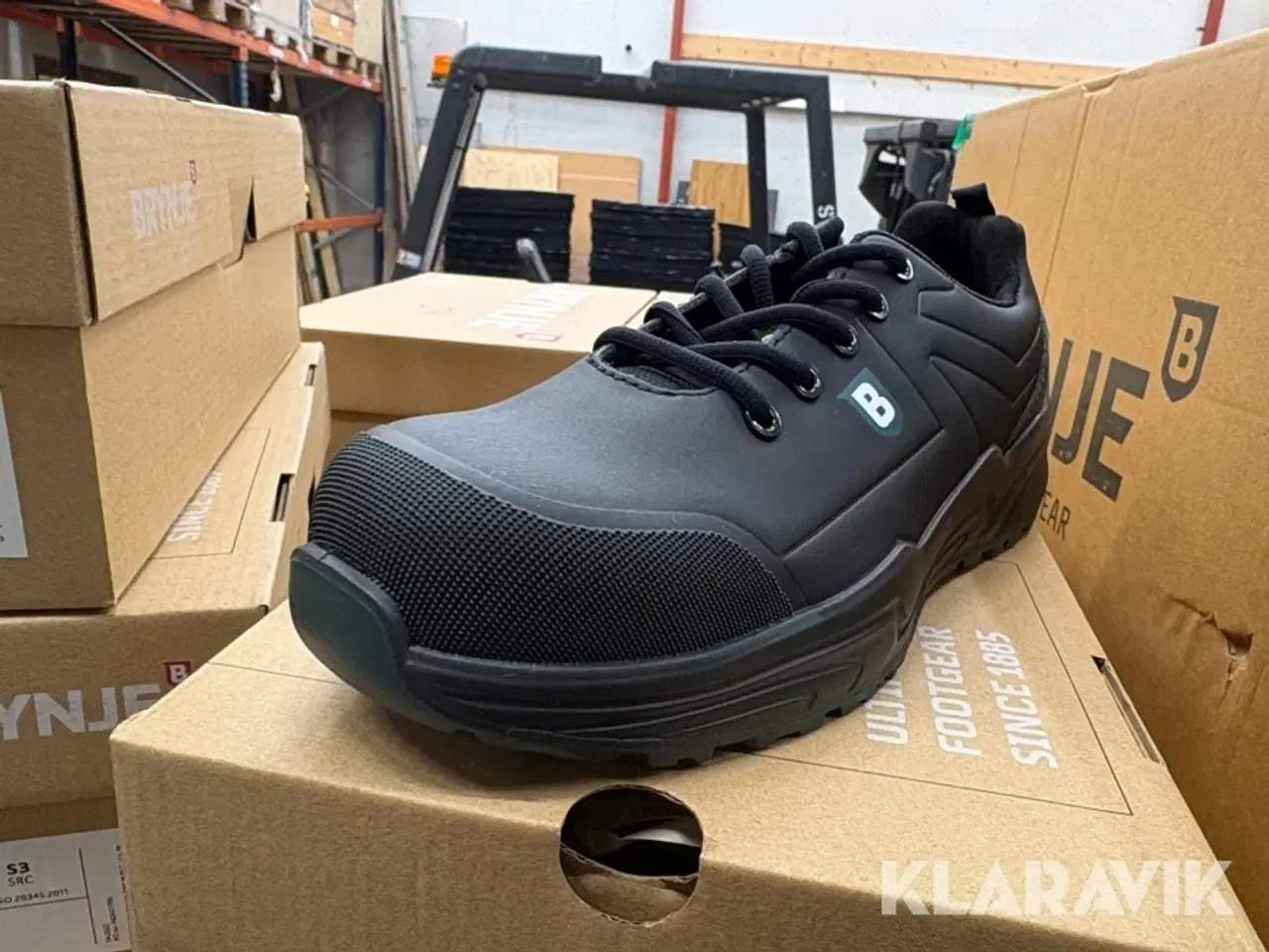 Billede 1 - Sikkerhedssko Brynje 354 - sort - 105 par i alt