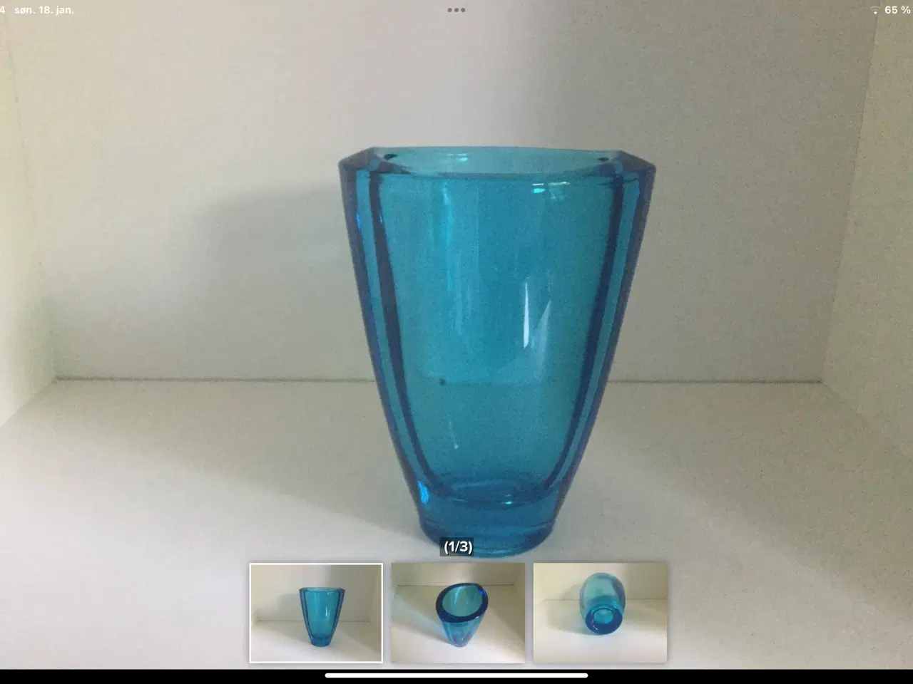 Billede 1 - Glas vase 