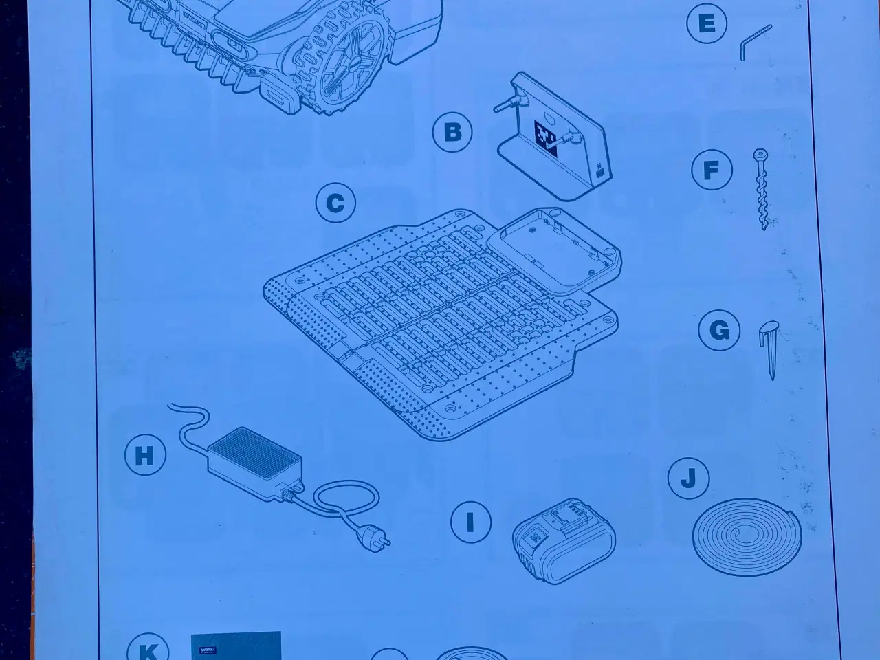 Billede 5 - Robotplæneklipper Worx Vision WR213E 1300m2