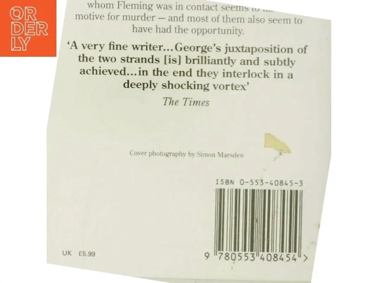 Billede 3 - Playing for the ashes af Elizabeth George (Bog)