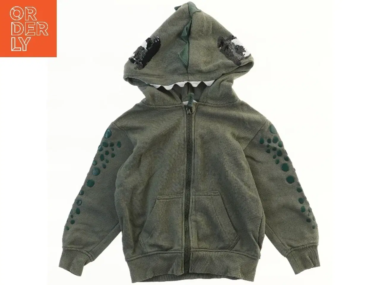 Billede 1 - Børne hættetrøje med dinosaur motiv fra H&M (str. 104)