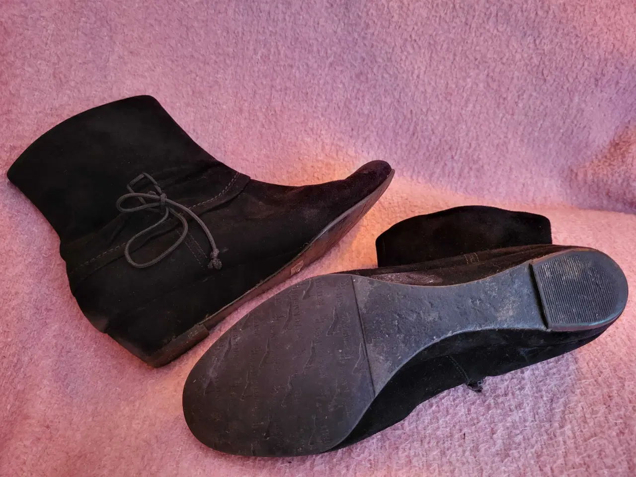 Billede 6 - Peter Kaiser støvletter/støvler i sort ruskind