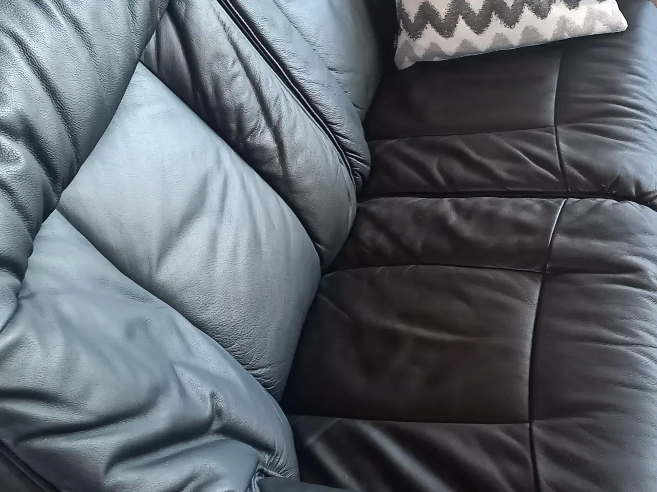 Billede 4 - Læder sofagruppe 