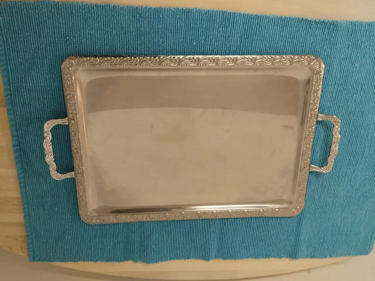 Billede 1 - Stort sølvfad eller bakke
