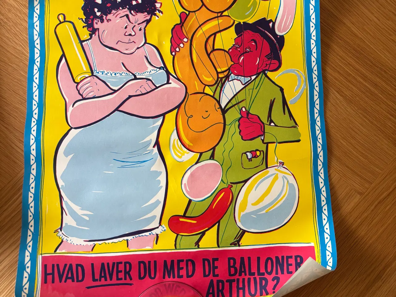 Billede 4 - Sjove gamle fest plakater tegnet