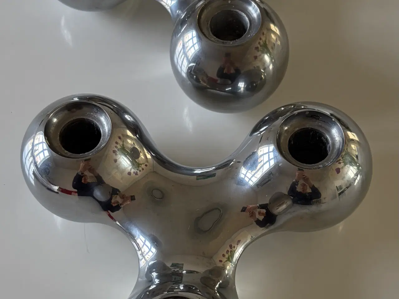 Billede 1 - ARNE JACOBSEN AJ lysestage - Georg Jensen - 2 stk.