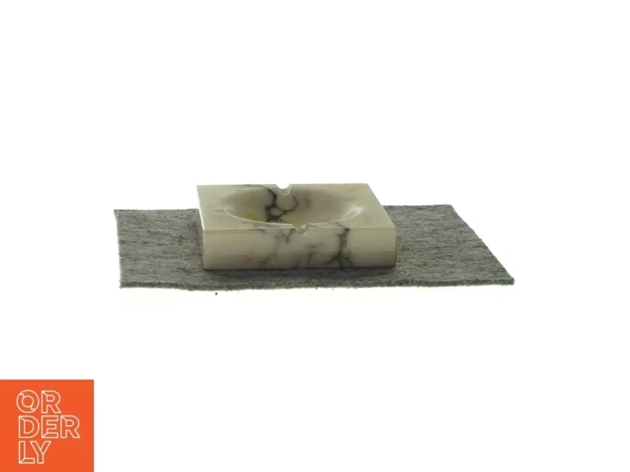 Billede 3 - Dekorativt fad i marmor fra Genuine Alabaster  (str. LBH: 13x13x3cm)