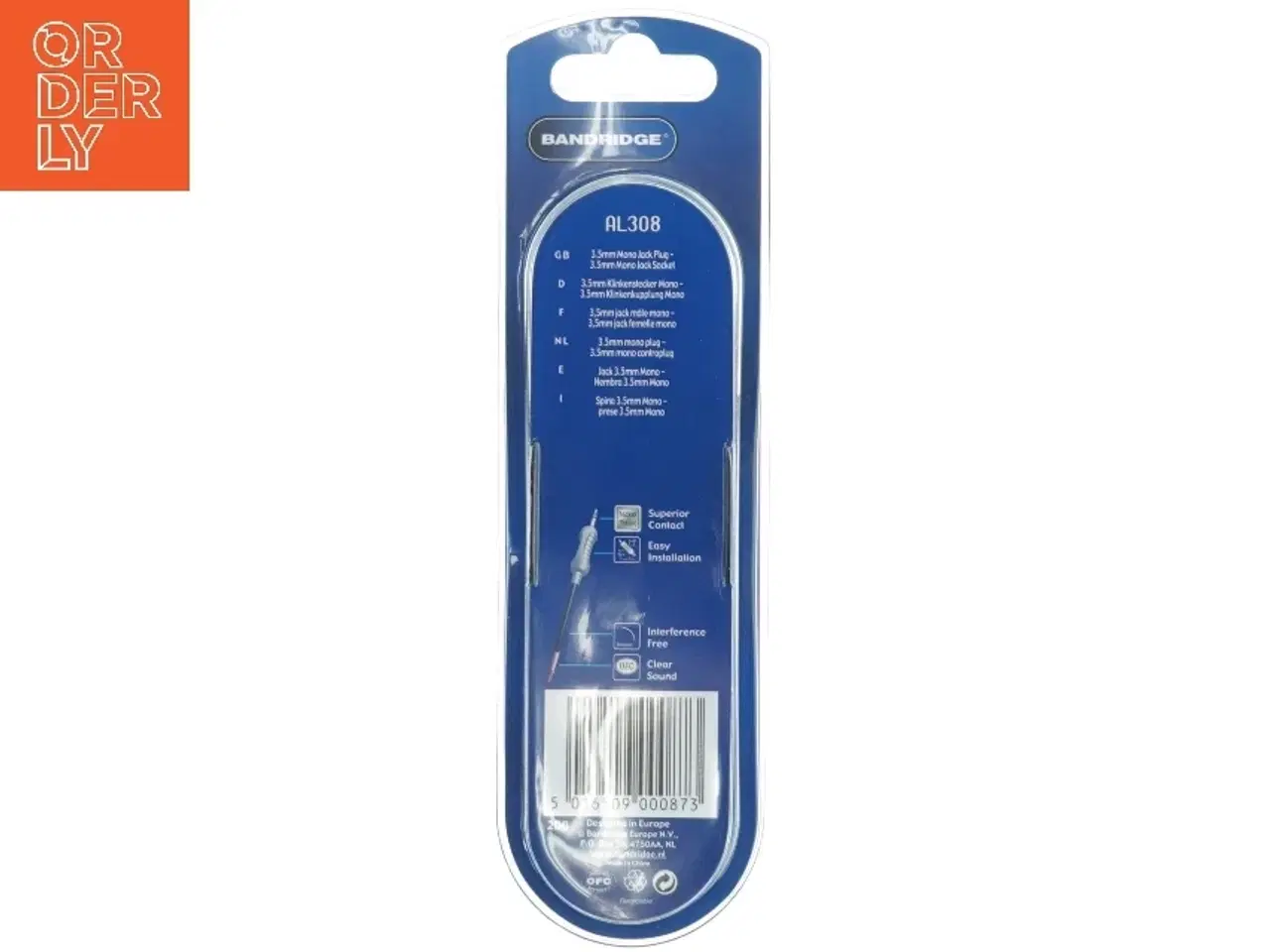 Billede 4 - 3,5mm mono lydkabel fra Bandridge (str. 3 m)