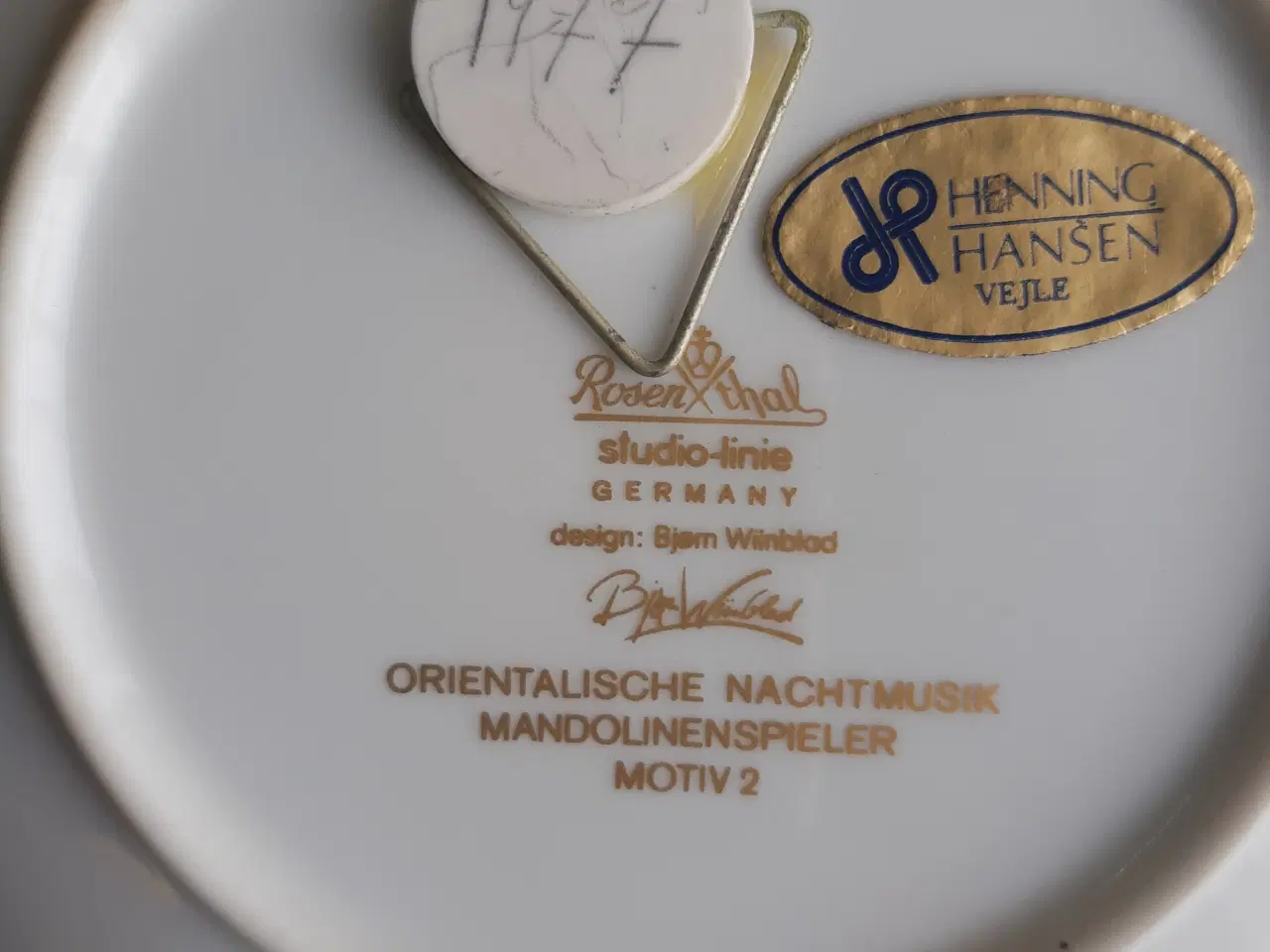 Billede 2 - Bjørn Wiinblad Aladdin platte, Rosenthal porcelæn.