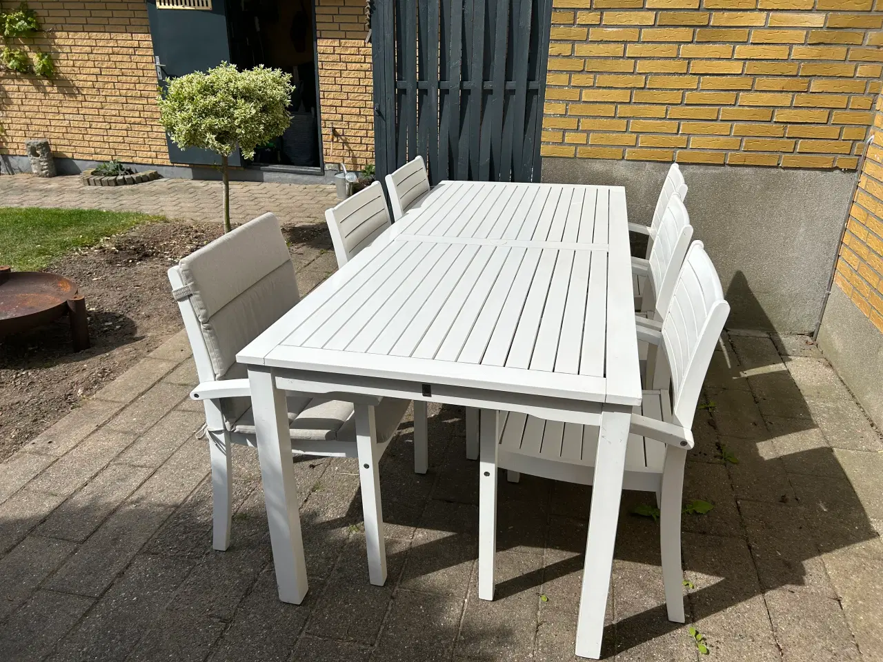 Billede 3 - Have spisebord inkl 6 stole og 6 hynder sælges 