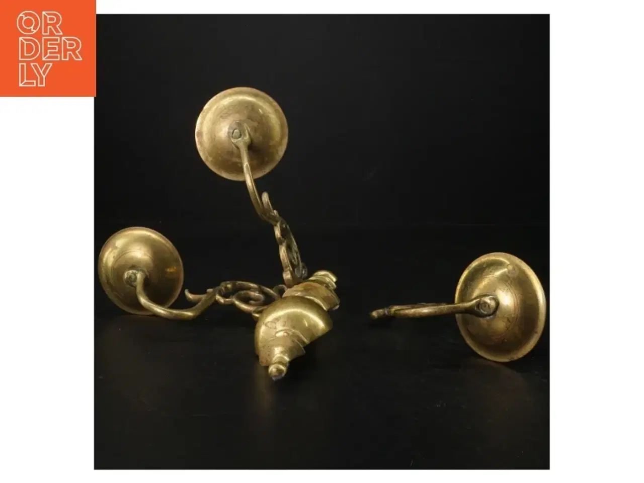 Billede 2 - Messing væg lysestage (str. H. 23 cm)