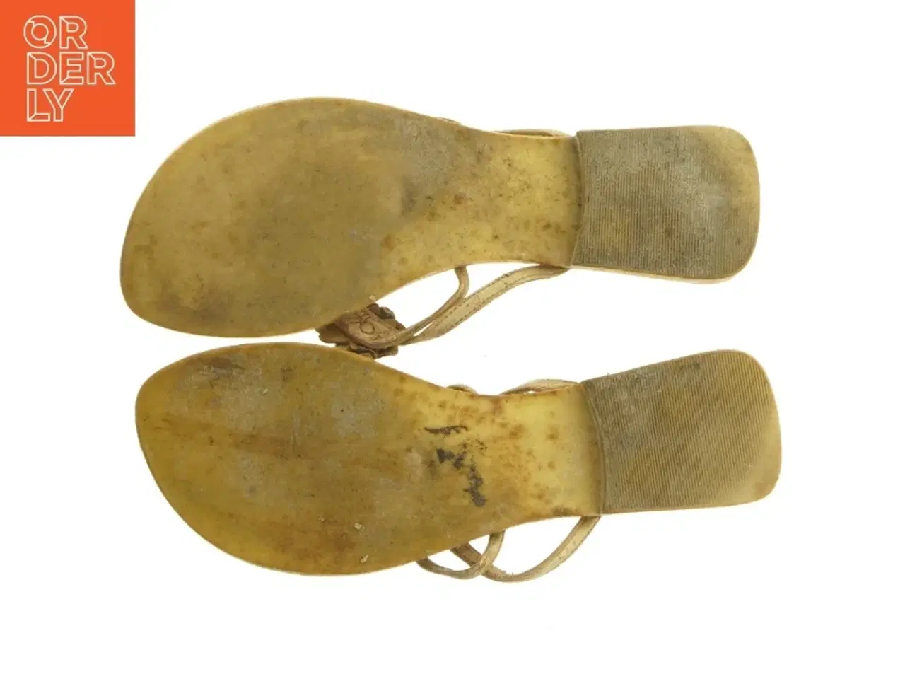 Billede 5 - Brune sandaler med blomsterpynt (str. Længde, 27 cm)