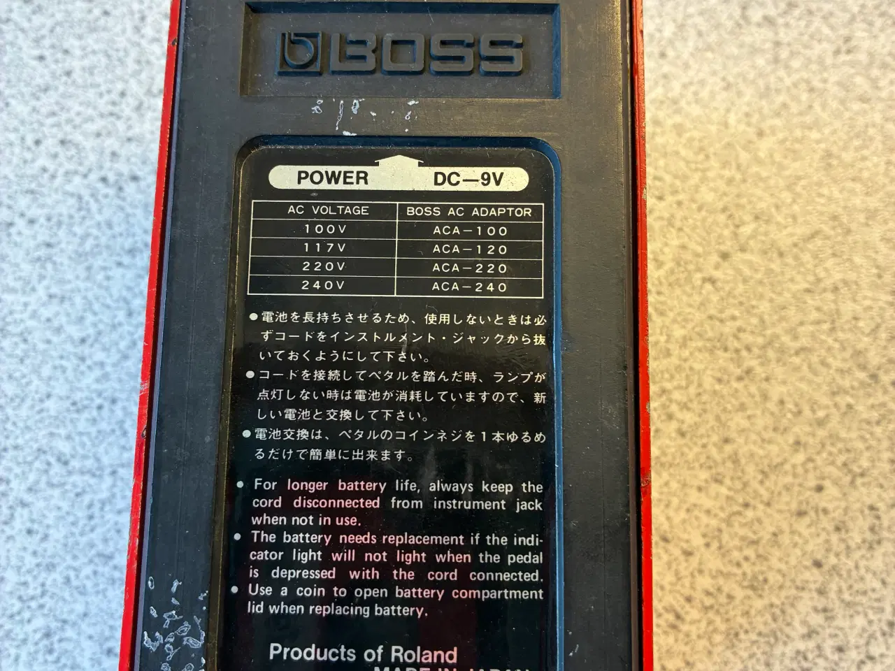 Billede 2 - Boss Spectrum SP-1 (1978) – Marts, Clear Switch & 