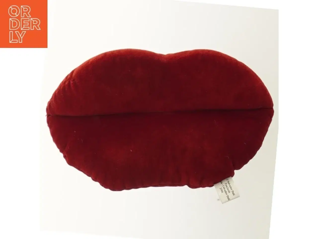 Billede 2 - Rød dekorationspude i form af læber (str. 20x12 cm)