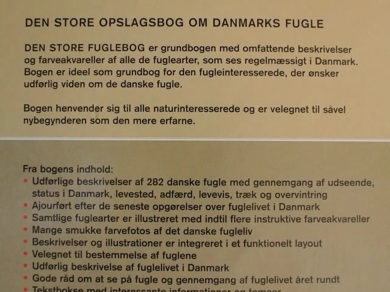 Billede 2 - den store fuglebog, af tommy dybbro. ill. af henni