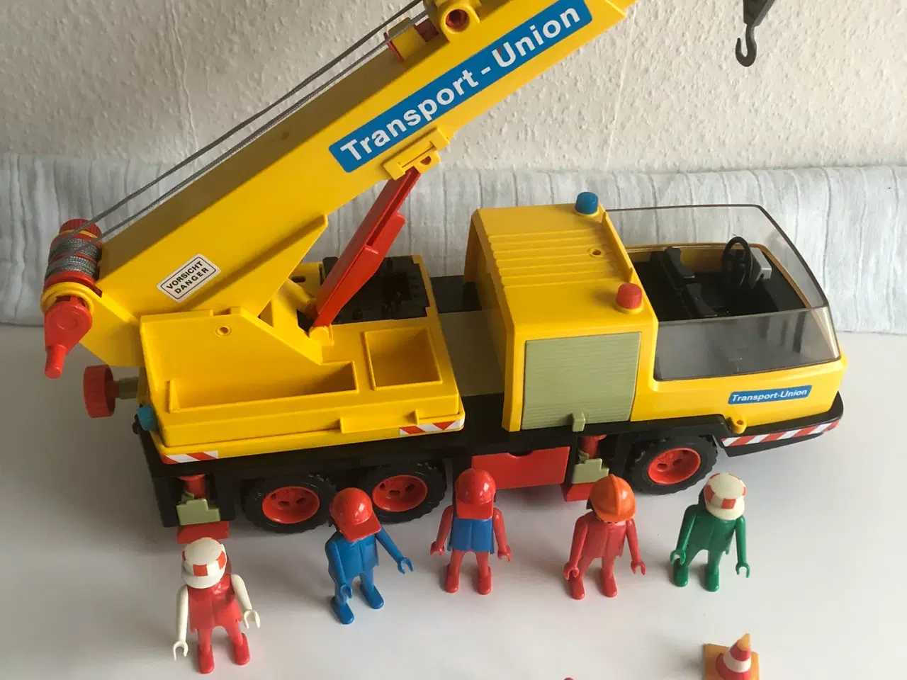 Billede 1 - Playmobil Transport-Union kranbil figurer og tilbe