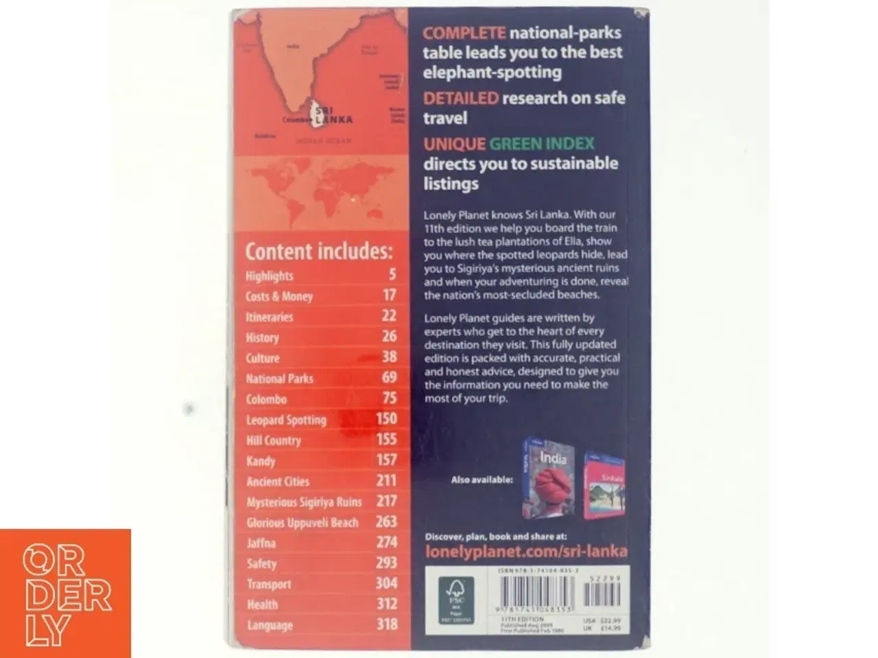 Billede 3 - Sri Lanka by Ff, Atkinson, Brett Lonely Planet Publications Staff af Atkinson, Brett / Butler, Stuart / Gelber, Ethan (Bog)