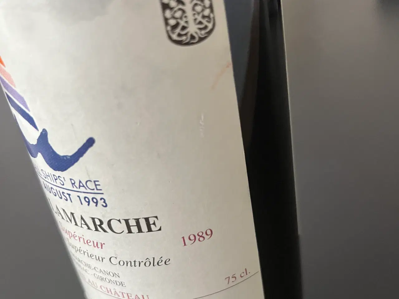 Billede 2 - Rødvin  Chateau lamarche 1989