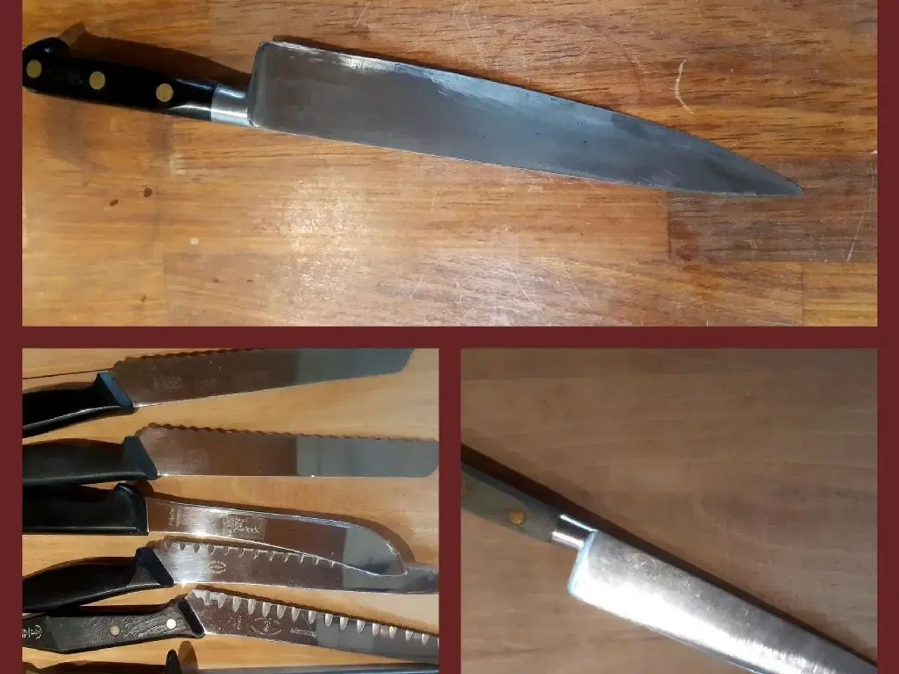 Billede 1 - Købes- Køkkenknive/knive/kødøkse/slagterknive