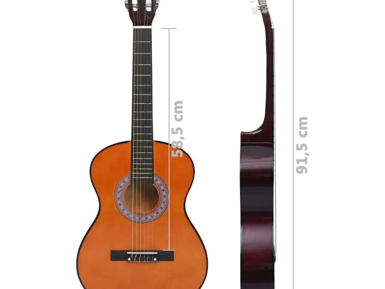 Billede 11 - Klassisk guitarsæt til begyndere 8 dele 3/4 36"