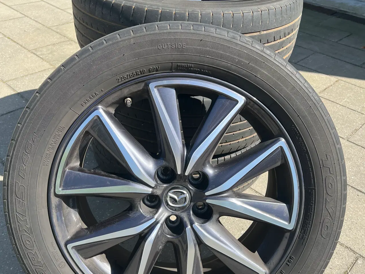 Billede 1 - Originale alufælge til Mazda CX 5 med vinterdæk