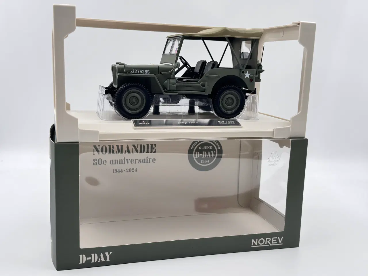 Billede 8 - 1944 Jeep US Army 1st Division infantry D-Day 1:18