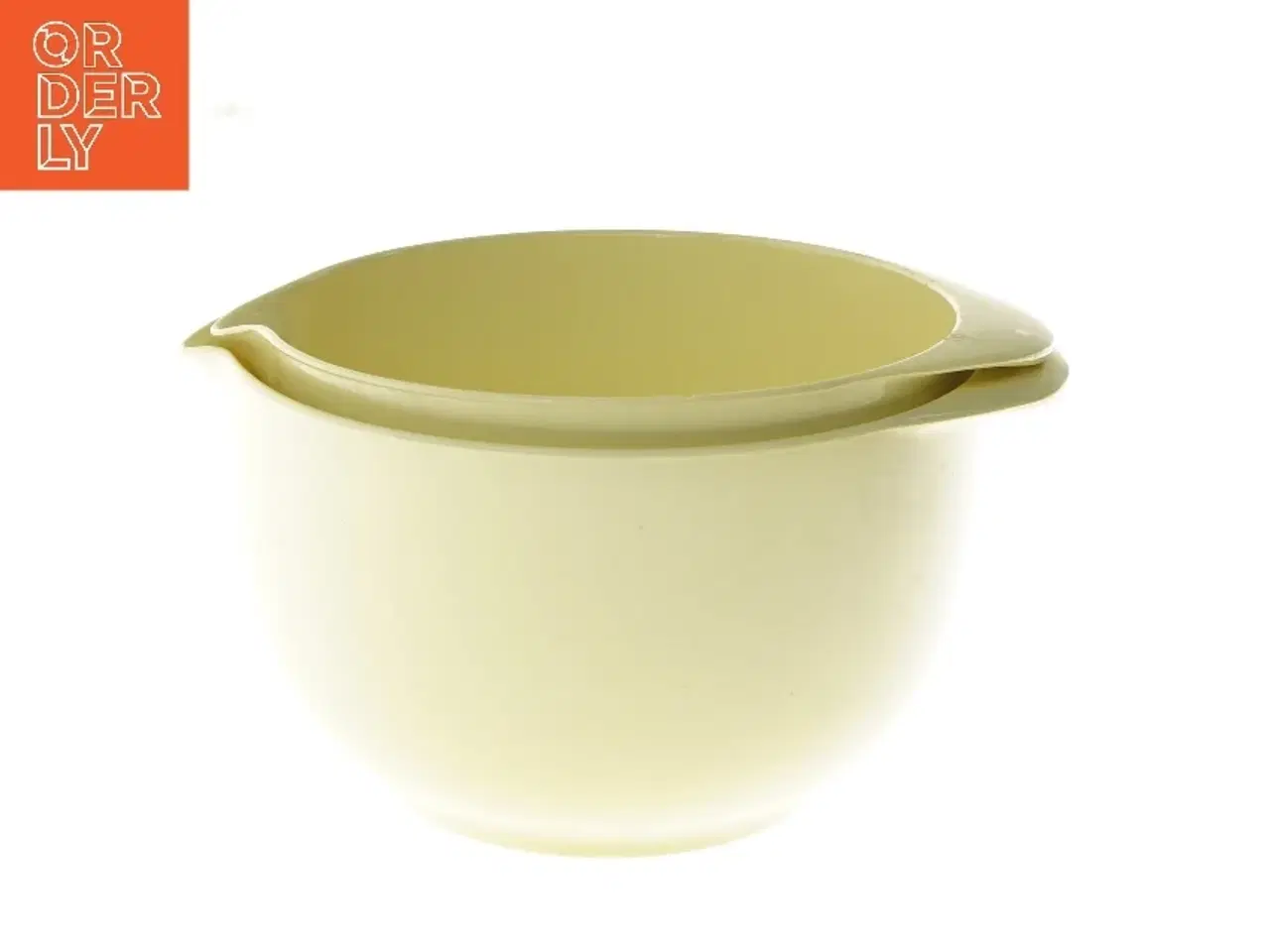 Billede 1 - Gul plastik røreskål sæt fra Rosti (str. Ø 20 og 18 cm)