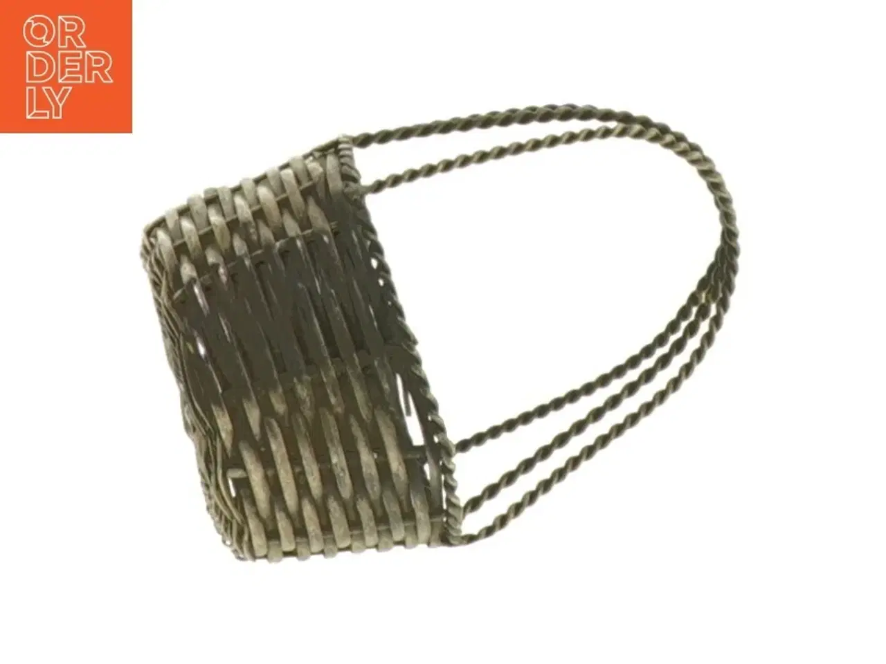 Billede 2 - Fletkurv med hank (str. 7 x 5 cm)